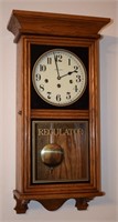 (D) Old Dominion Oak Regulator Wall Clock