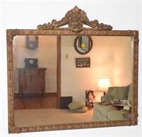 (L) Antique Gold Framed Mirror