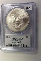 2013 PCGS MS69 American Silver Eagle