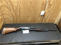 Winchester 20ga Pump, Model 12, stock has a crack
