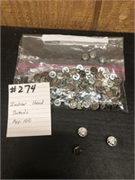 Indian Head Buttons (100-+)