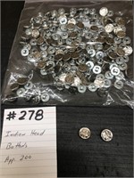 Indian Head Buttons (200-/+)