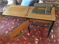 Kenmore Electric Sewing Machine & Cabinet