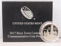 2017 Boys town centennial US mint proof clad half