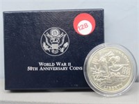 1995 World War 2 50th anniversary. UNC silver