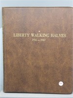 Partial walking liberty silver album from 1916 to