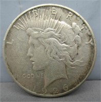 1926-S Peace silver dollar.