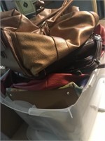 Tub Lot of Misc. Ladies Purses Handbags
