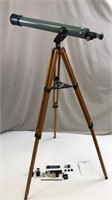 Sears Telescope On Stand With Accessories