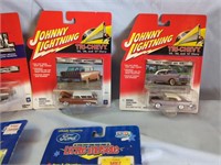 4 Johnny lightning Cars & 3 Ford Muscle Cars