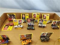 Mini Race Cars and Posters of Drivers