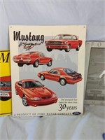 5 Metal Ford Mustang Wall Hangings