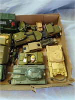 Flat of  Military Vehicles and Army Men