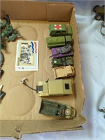 Flat of  Military Vehicles and Army Men