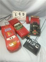 4 Remote Control Cars and Loose Remotes