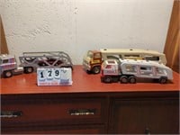3 Semi Truck and Trailers