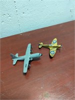 Assortment of Planes and Displayed Vehicles