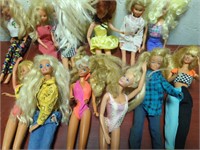 Barbies/Barbie Type Dolls-Played With