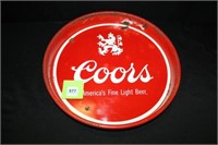 Coors Metal Serving tray -Has some rust