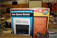 Gas Space Heater in Box; Blue Flame Vent Free