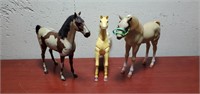 3 Toy Horses