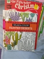 Assortment of Coloring books, Prismacolor Pencils
