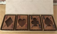 Vintage Aces Poker Ash Trays