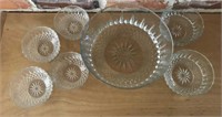 Diamant Glass Bowl Lot from France
