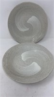 Additional Stoneware Swirl Pottery Salad Bowls