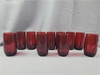 Vintage Ruby Red Tumblers