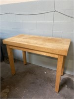 Butcher Block Table