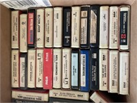 8-Track Tapes, CDs, 2 Pyle Speakers