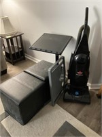 Storage Footstools, Worktable, Bissell Sweeper
