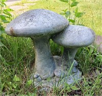 Cement Mushroom Statue