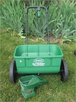 Scotts turf builder push spreader and hand