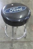 Ford shop stool. Measures 30" tall.