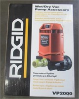Ridged wet/dry vac pump accessory model VP2000.