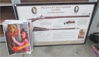 Lewis and Clark wall art and misc. horror film