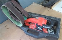 Black and Decker 3"x21" belt sander with case and