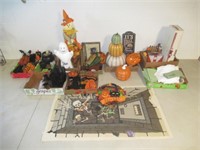 (9+) Boxes of fall holiday items including