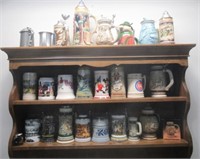 Collection of (26) beer steins including Micky