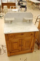 Marble Top Commode Table East Lake Style