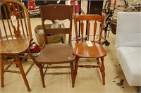2 Unmatched Wood Chair s