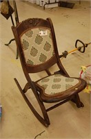Rosewood Style Rocking Chair