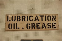 Lubrication Sign