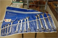 Combination Wrench Set  - 12 Wrenches