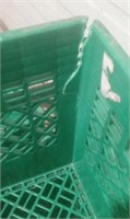Three Stacking Milk Crates 1 With Crack As Shown