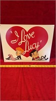 I love Lucy metal sign