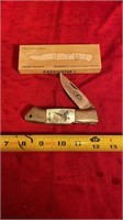 Frost cutlery pearl handle pocket knife in box