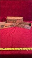 Antique cheese boxes